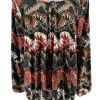 Shirt met lange mouw en ronde hals Jackie stiksel zwart