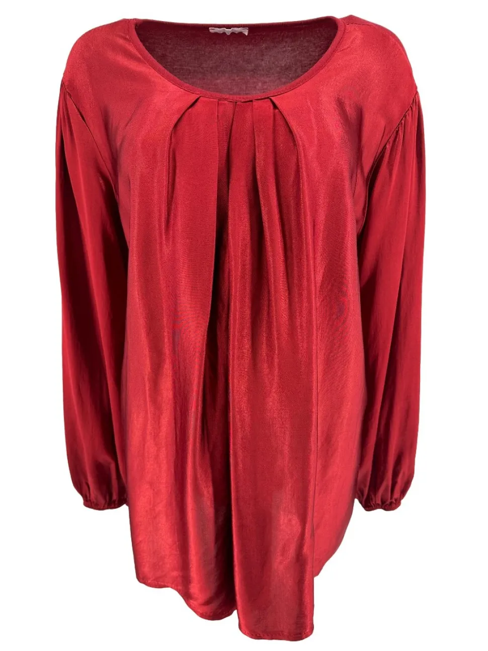 shirt_met_lange_mouw_van__0.webp Shirt met lange mouw van satijn-look met plooien rood