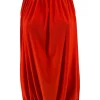SIZE PLUS mouwloze halter top uni rood