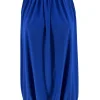 SIZE PLUS mouwloze halter top uni kobalt