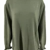 SIZE PLUS Turtleneck trui froetie army