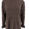 SIZE PLUS Turtleneck trui froetie GOTIEK bruin