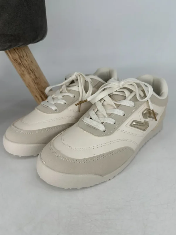 Sneaker in leather-look beige (B0-156)