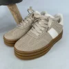 Sneaker met stiksels arrow beige/khaki (24039)