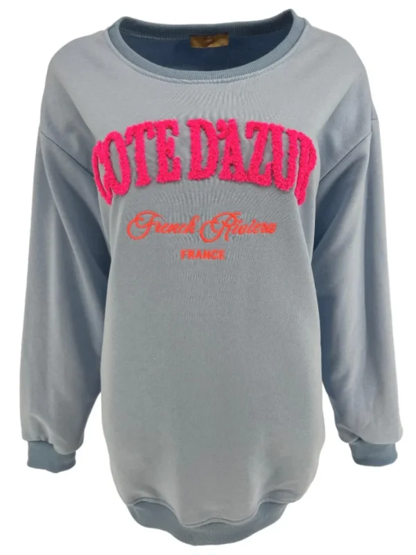 Sweater Cote D'azur licht blauw
