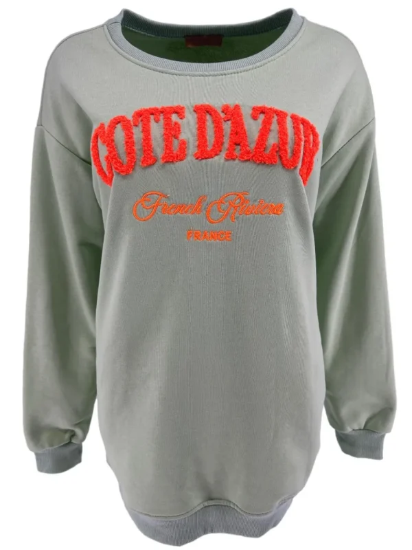 Sweater Cote D'azur licht groen