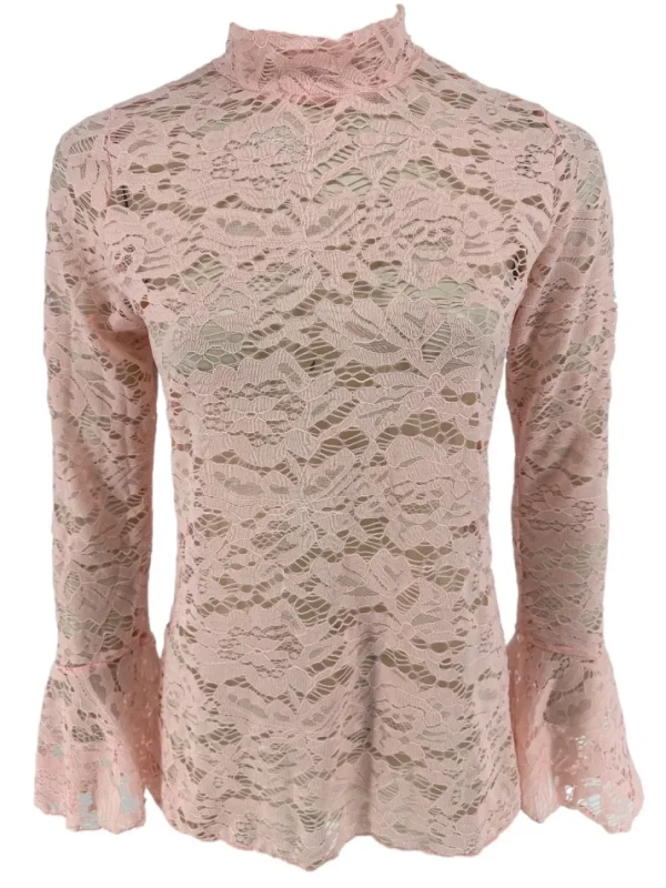 Top van kant met knopen op de rug en MATEN Rose licht roze (SALE)
