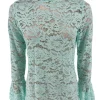 Top van kant met knopen op de rug en MATEN Rose mint (SALE)