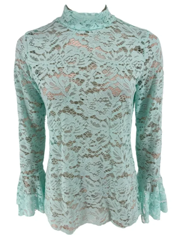 Top van kant met knopen op de rug en MATEN Rose mint (SALE)