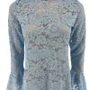 Top van kant met knopen op de rug en MATEN Rose licht blauw (SALE)