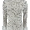 Top van kant met knopen op de rug en MATEN Rose off-white (SALE)