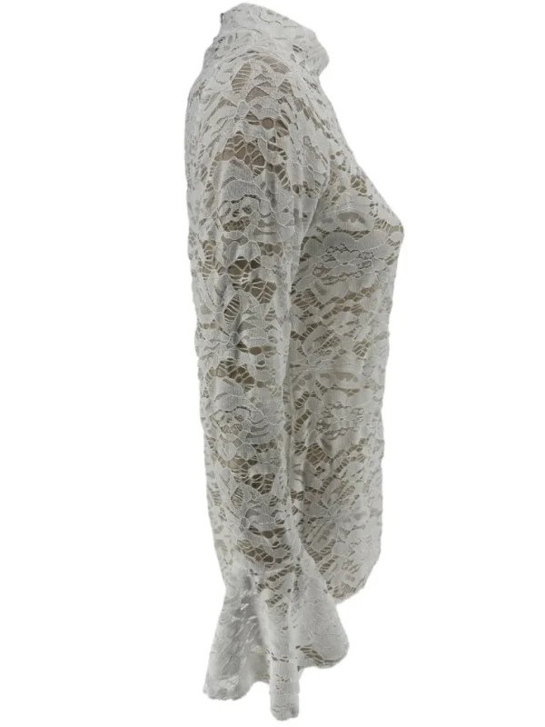 Top van kant met knopen op de rug en MATEN Rose off-white (SALE)