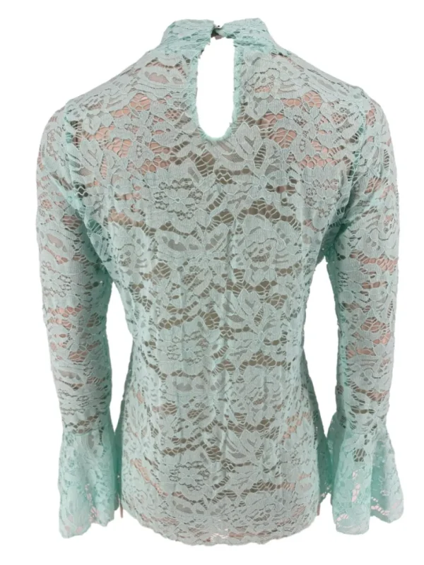 Top van kant met knopen op de rug en MATEN Rose mint (SALE)