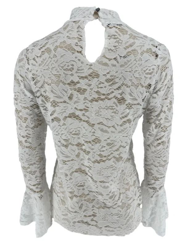 Top van kant met knopen op de rug en MATEN Rose off-white (SALE)