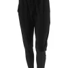 Travelstof broek met naad aan de voorzijde Billie zwart
