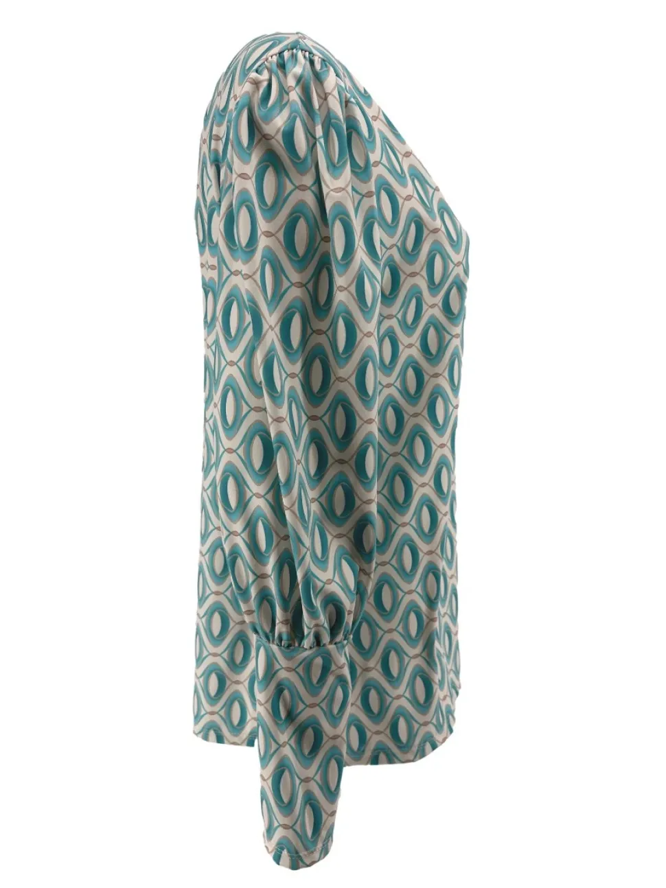 travelstof_shirt_met_vhal_1-2.webp Travelstof shirt met v-hals en lange mouw Ovals turquoise