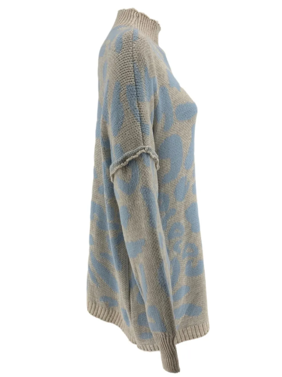 tuniek_met_opstaande_kraa_1-3.webp Tuniek met opstaande kraag en naad op de mouw panterprint licht blauw