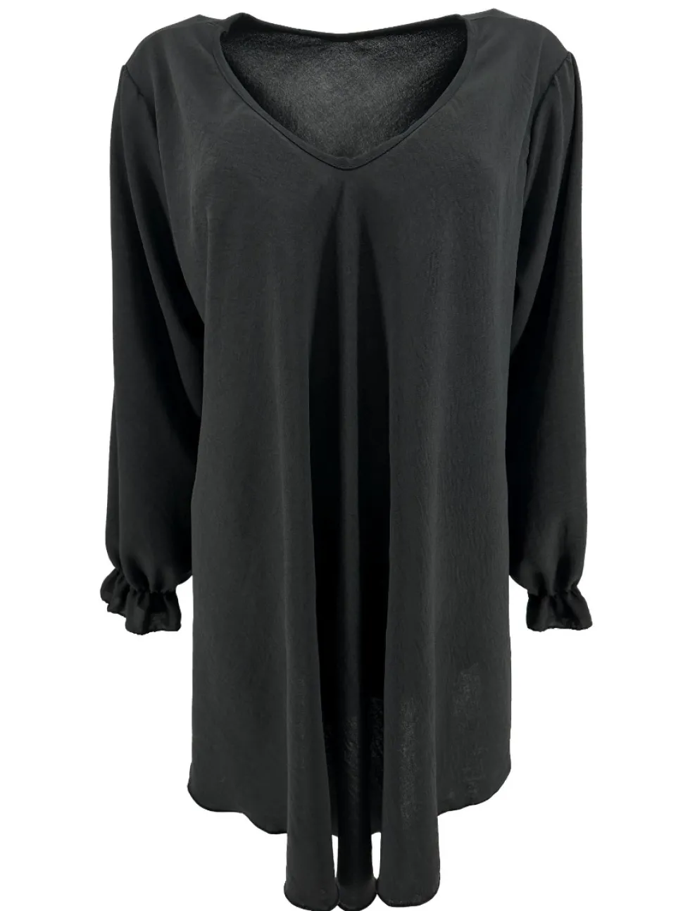 uitlopende_blouse_met_lan_0-2.webp Uitlopende blouse met lange mouw en V-hals Wendy zwart.(TKD)