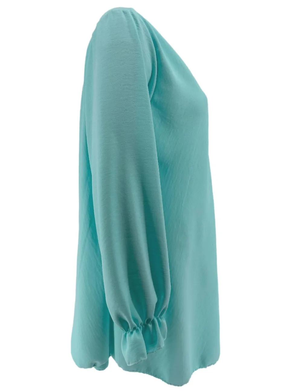 uitlopende_blouse_met_lan_1-1.webp Uitlopende blouse met lange mouw en V-hals Wendy turquoise