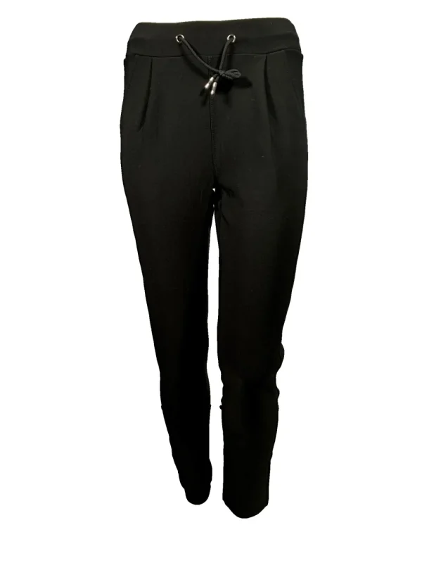 YU Travel broek soft met koord zwart R238