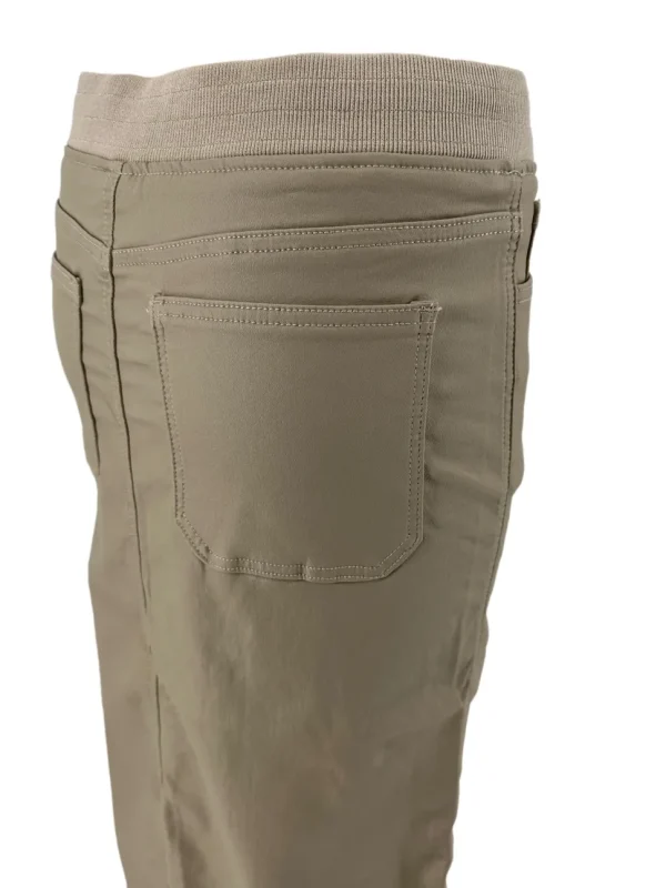 ZAC & ZOE Leather-look rok met elastische boord beige (B561-B-1)