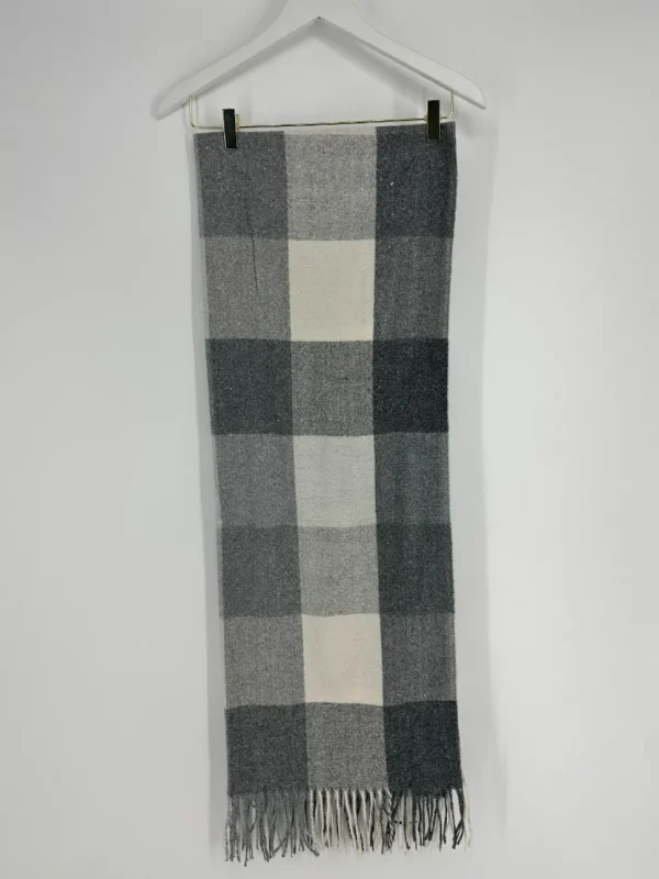 Zachte sjaal geruit met sparkle black (SQ24-1)